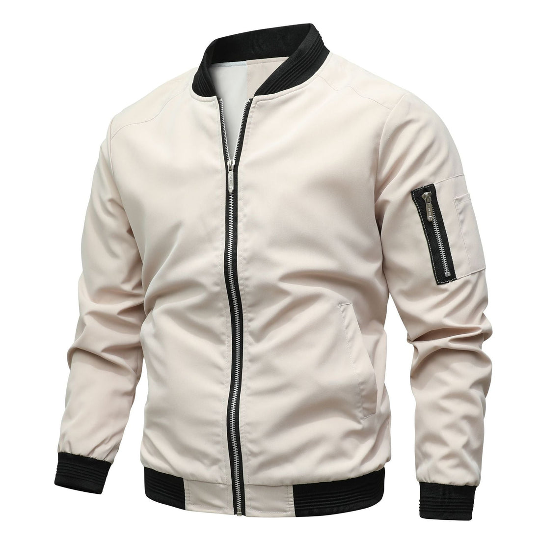 Diego | Chaqueta Bomber para Hombre con Cremallera y Cuello Alto