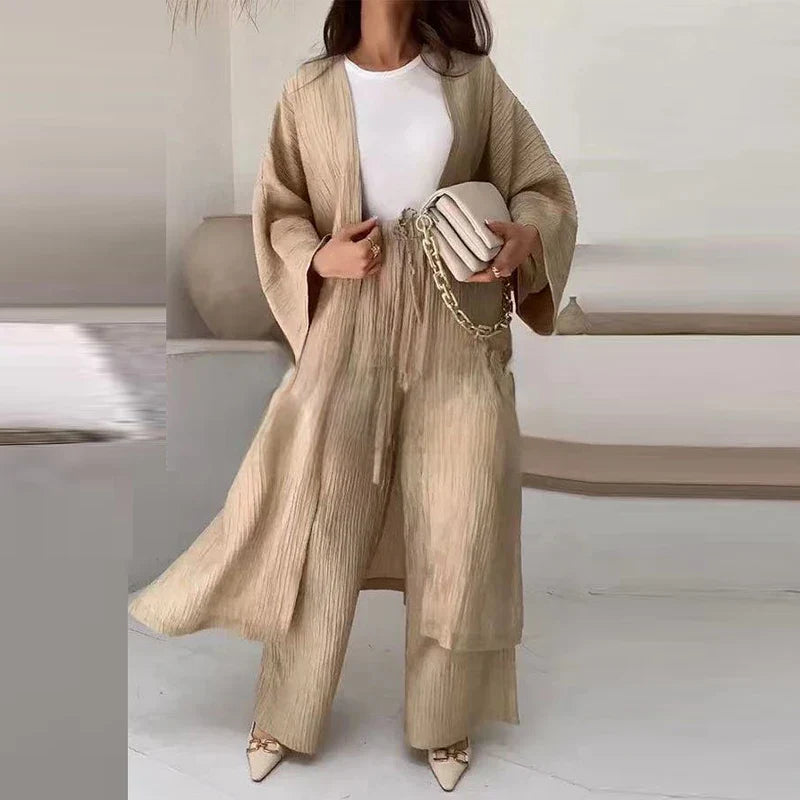 Elena | Conjunto Elegante De Top Y Pantalón Fluido