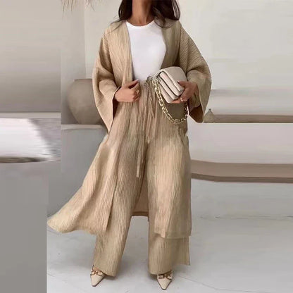 Elena | Conjunto Elegante De Top Y Pantalón Fluido
