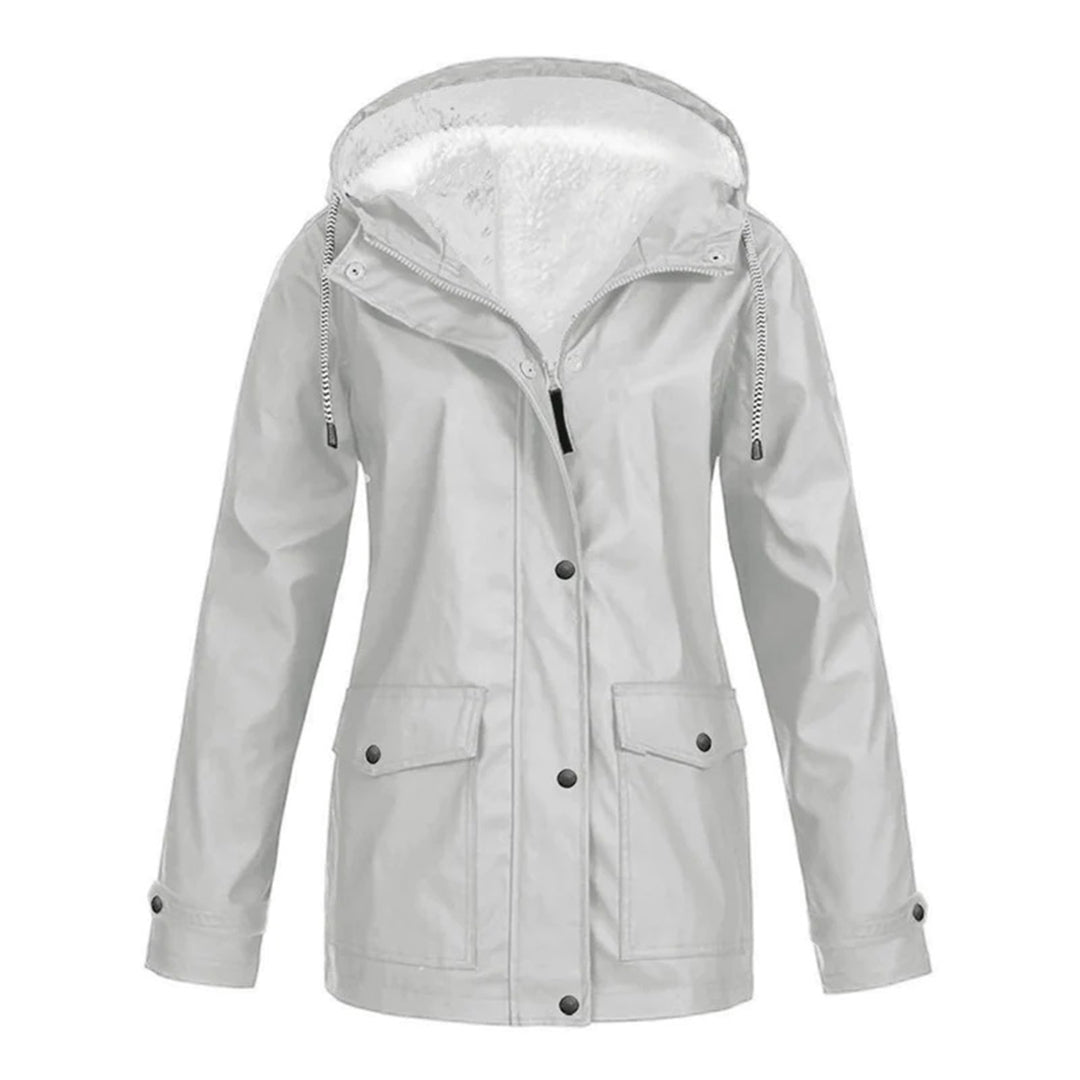 Mara | Abrigo Impermeable De Media Longitud Con Forro De Lana