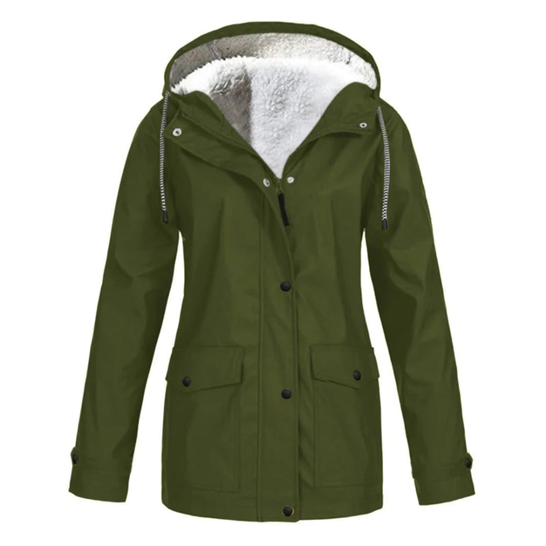 Mara | Abrigo Impermeable De Media Longitud Con Forro De Lana