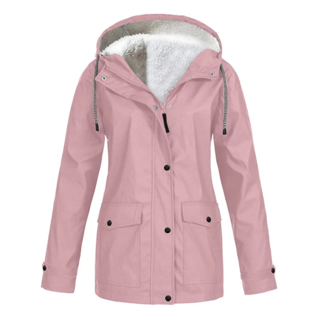 Mara | Abrigo Impermeable De Media Longitud Con Forro De Lana
