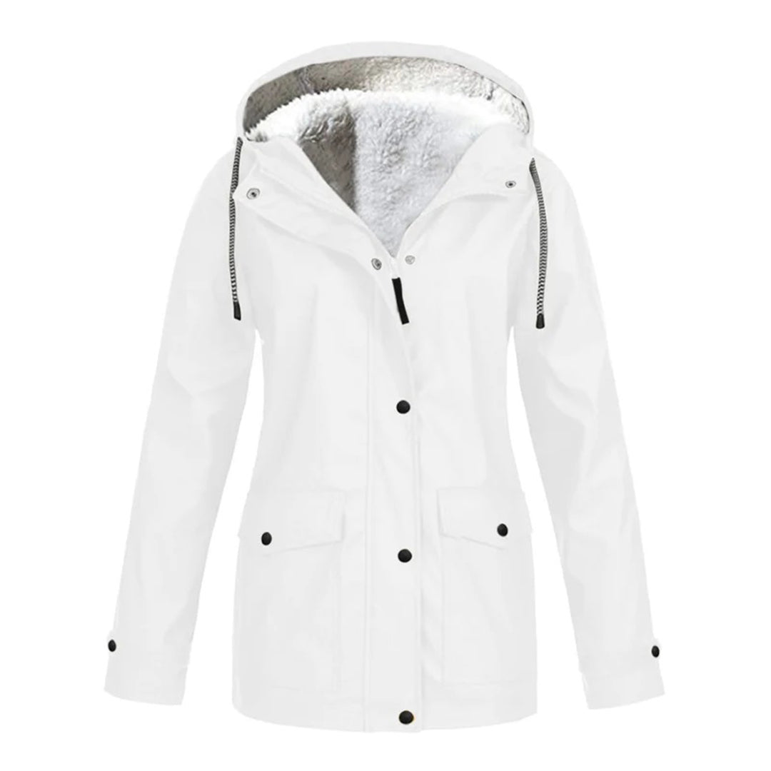 Mara | Abrigo Impermeable De Media Longitud Con Forro De Lana
