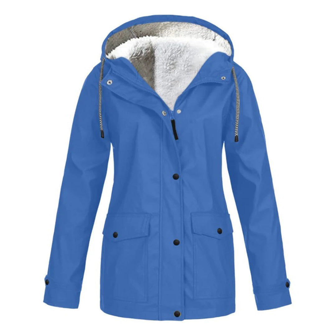 Mara | Abrigo Impermeable De Media Longitud Con Forro De Lana