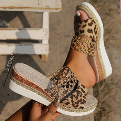 Amaréa | Sandalias Cómodas De Cuña Con Tiras Trenzadas