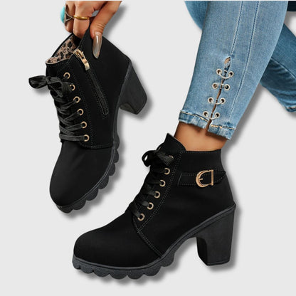 Melina | Botines Casual Con Tacón