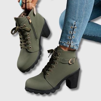 Melina | Botines Casual Con Tacón