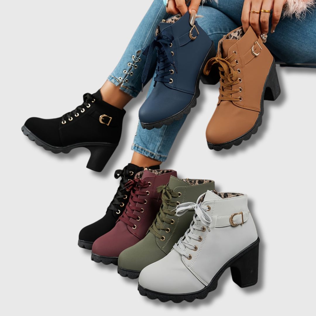 Melina | Botines Casual Con Tacón