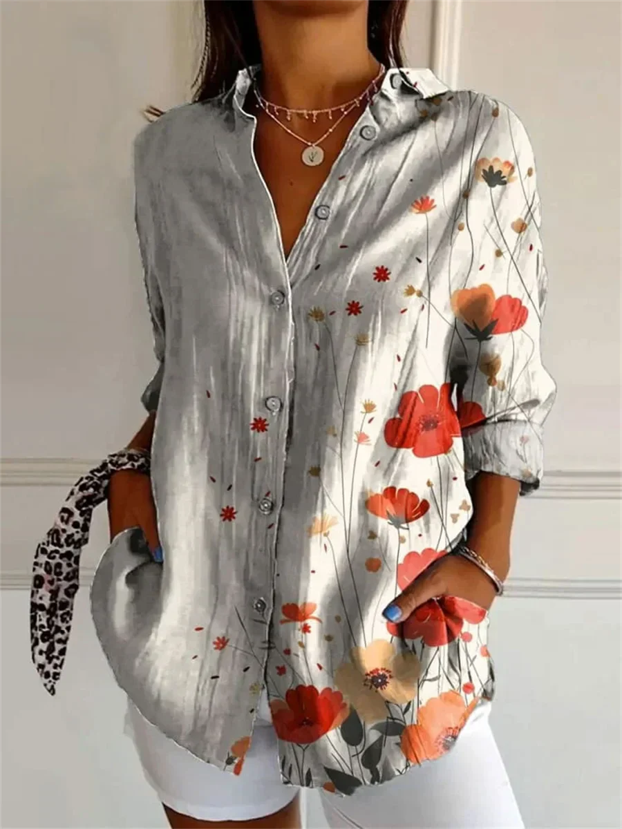 Sophie | Camisa Estampada De Manga Tres Cuartos