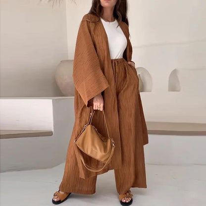 Elena | Conjunto Elegante De Top Y Pantalón Fluido