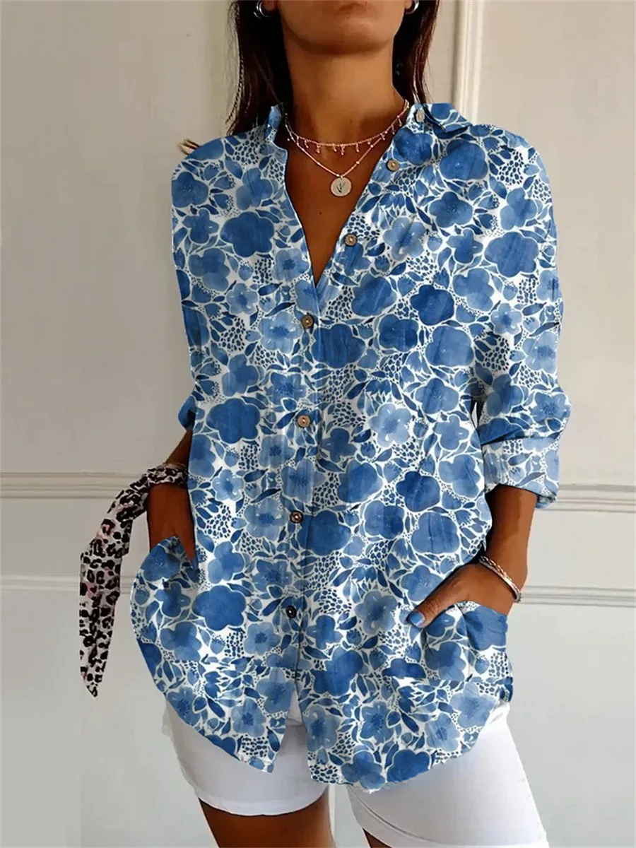 Sophie | Camisa Estampada De Manga Tres Cuartos