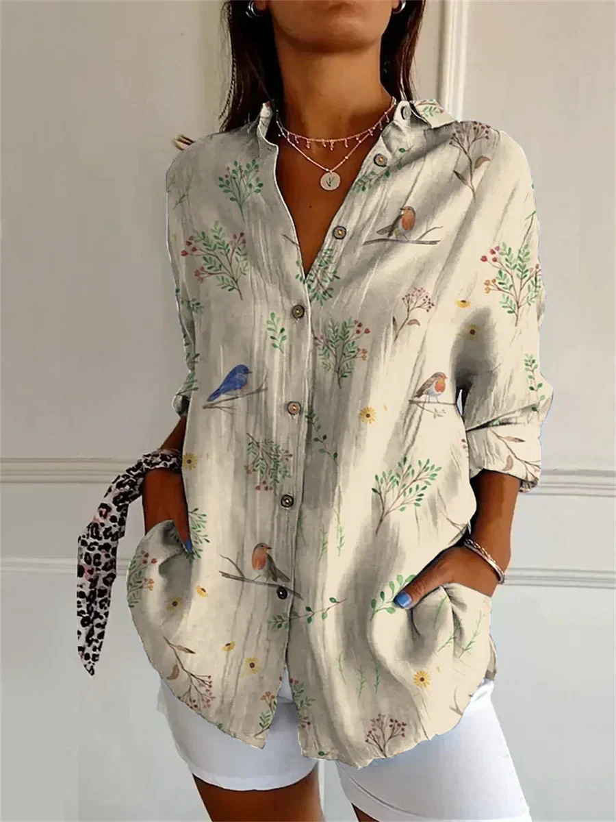 Sophie | Camisa Estampada De Manga Tres Cuartos