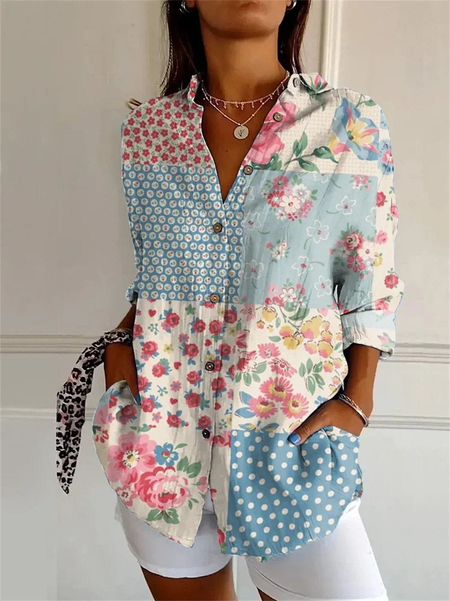 Sophie | Camisa Estampada De Manga Tres Cuartos