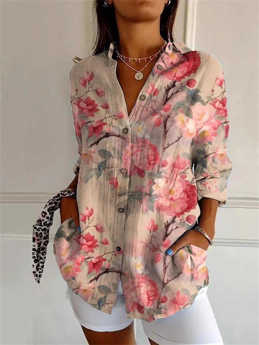 Sophie | Camisa Estampada De Manga Tres Cuartos