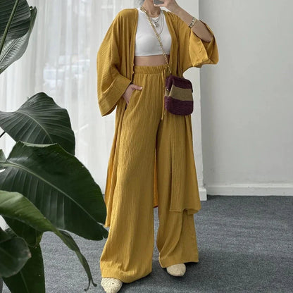 Elena | Conjunto Elegante De Top Y Pantalón Fluido