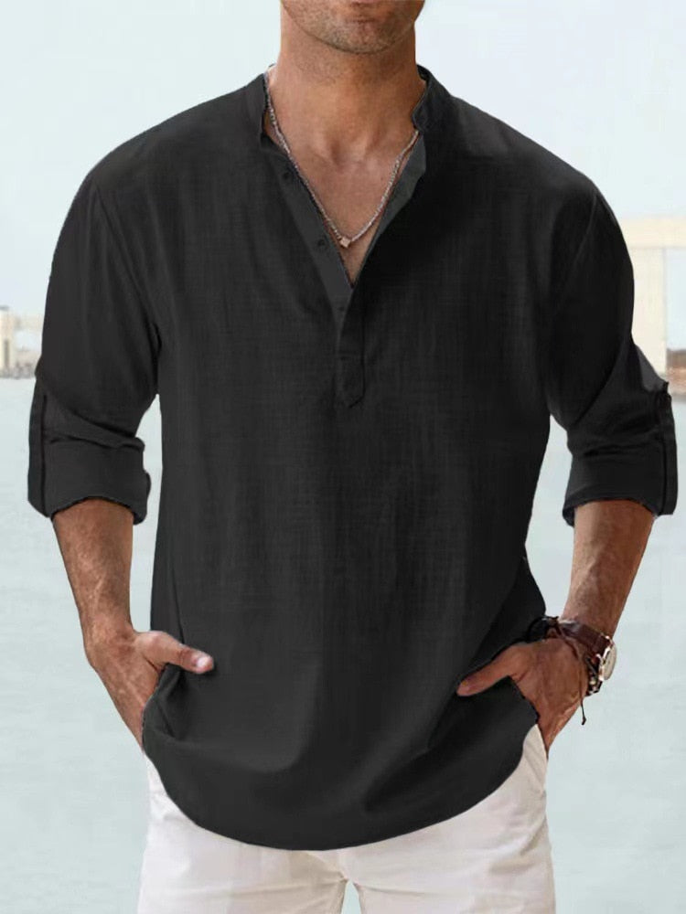 Cristofer | Camisa De Lino Elegante Y Ligera Para Hombre
