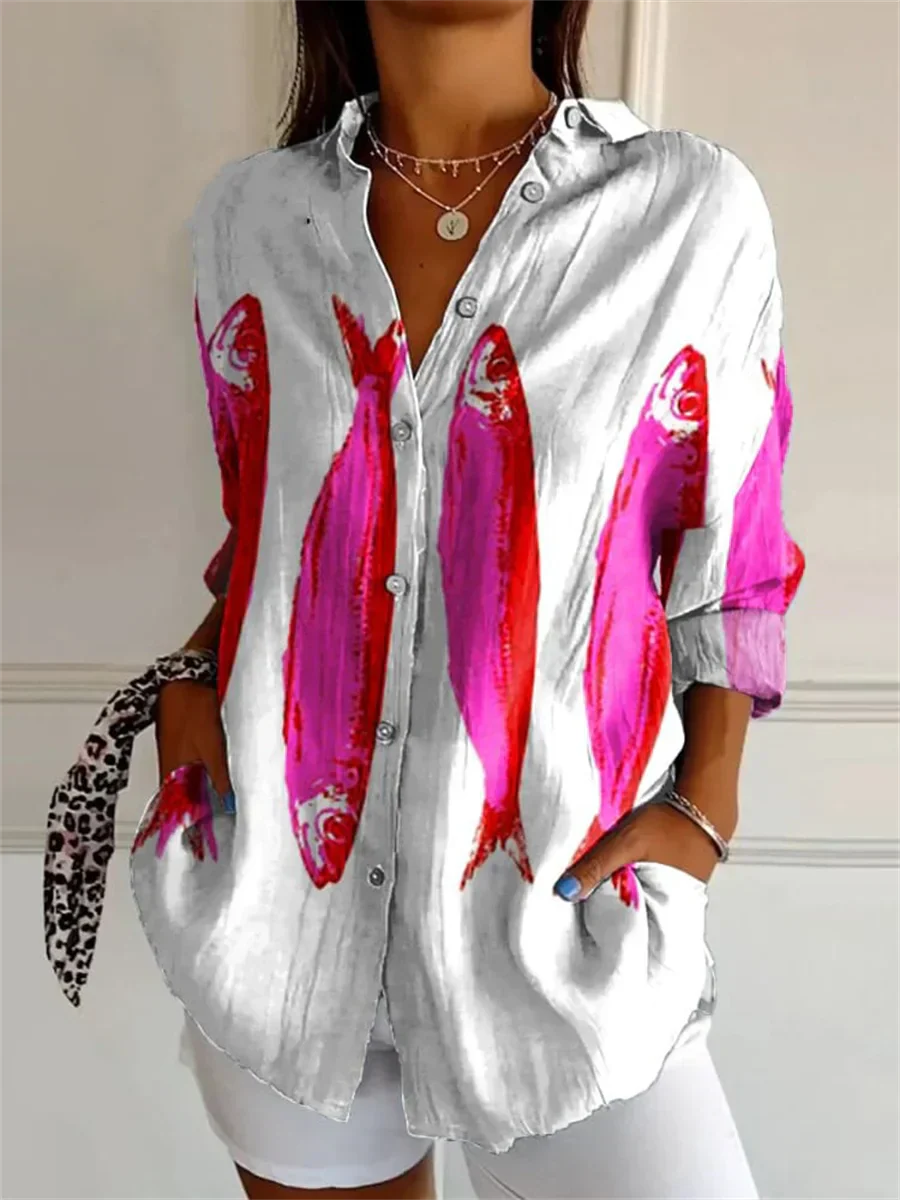 Sophie | Camisa Estampada De Manga Tres Cuartos