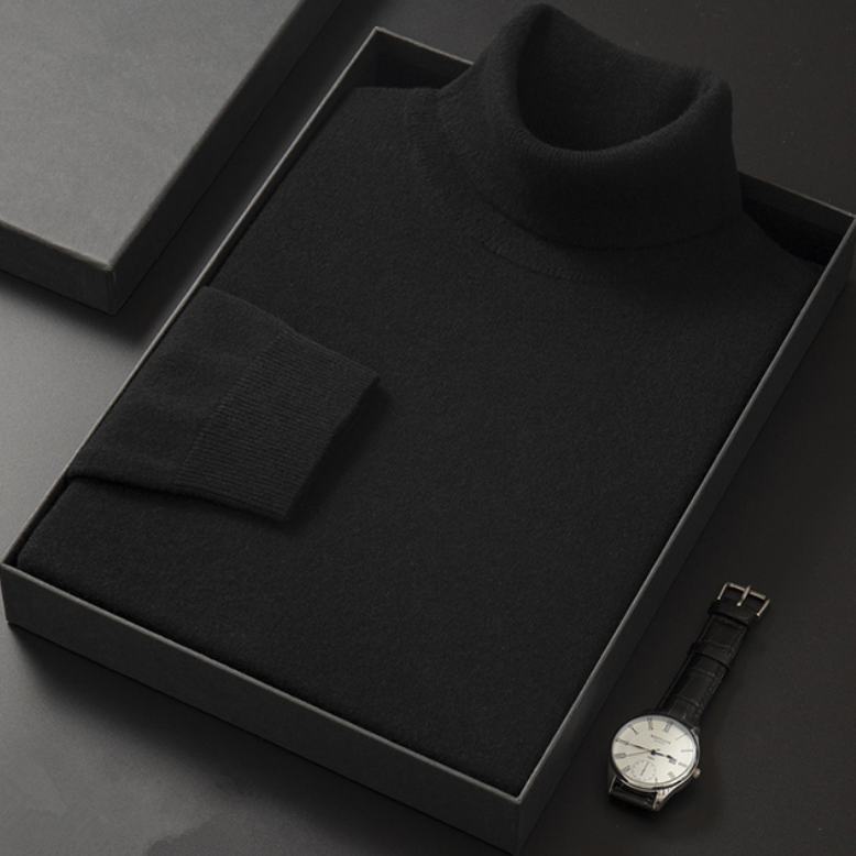 Zack | Suéter De Cuello Alto Hombre Casual Elegante
