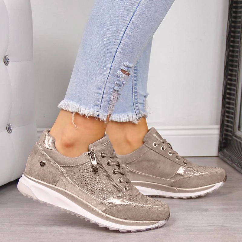 Birgitta | Zapatillas Ortopédicas Modernas Con Cremallera