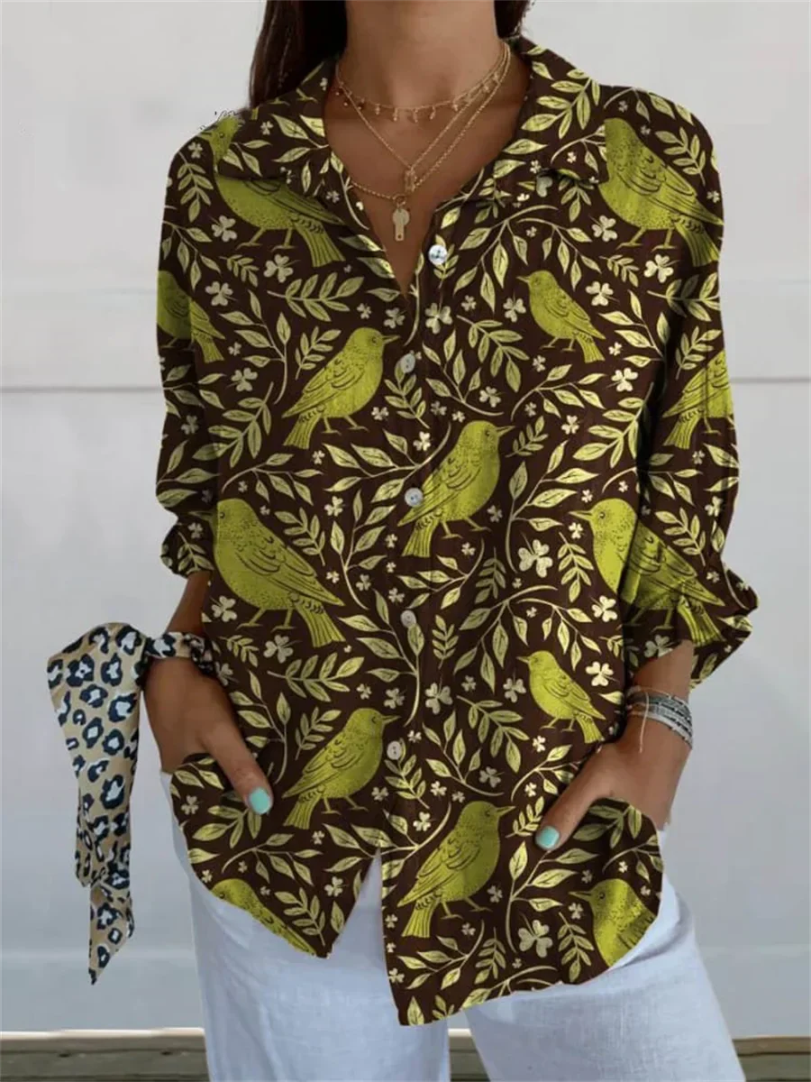 Sophie | Camisa Estampada De Manga Tres Cuartos