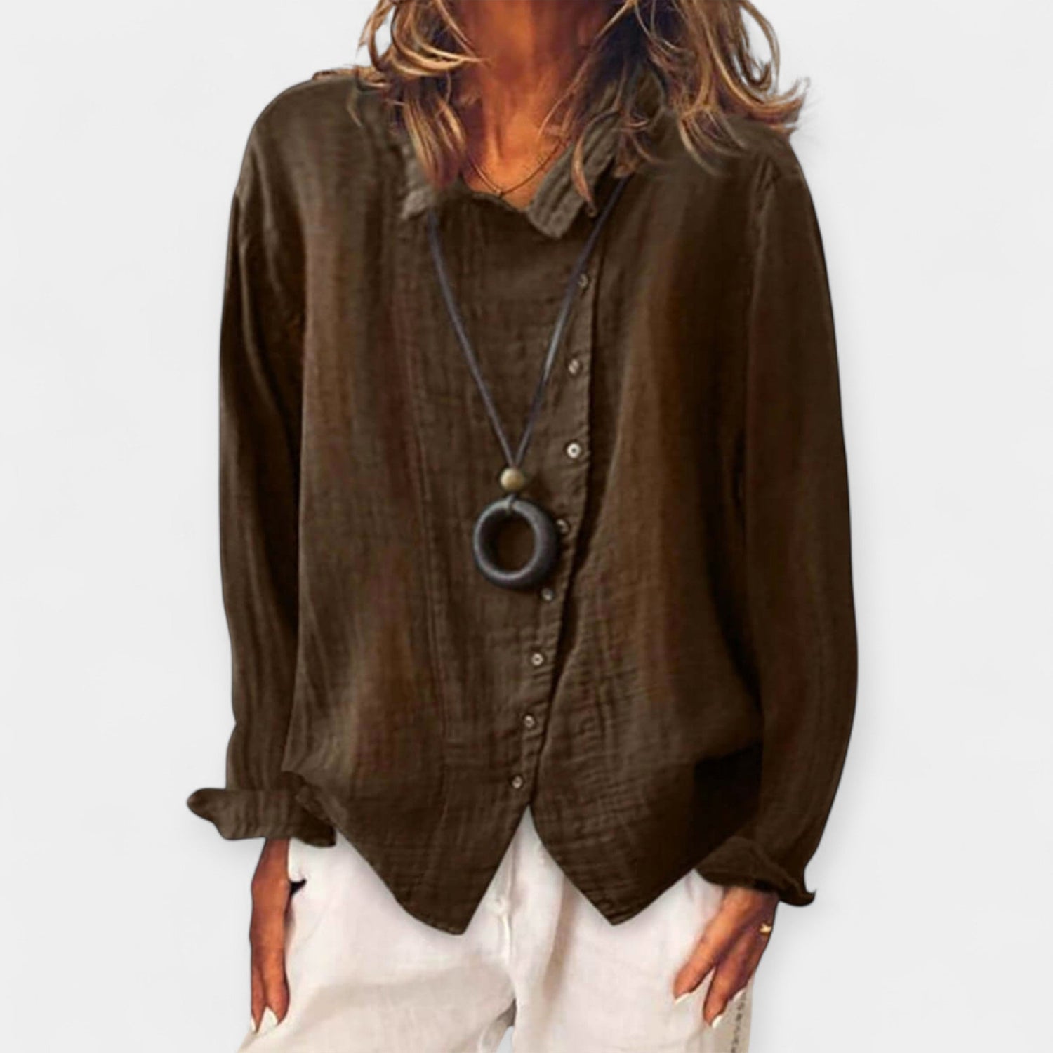 Elin | Camisa casual larga