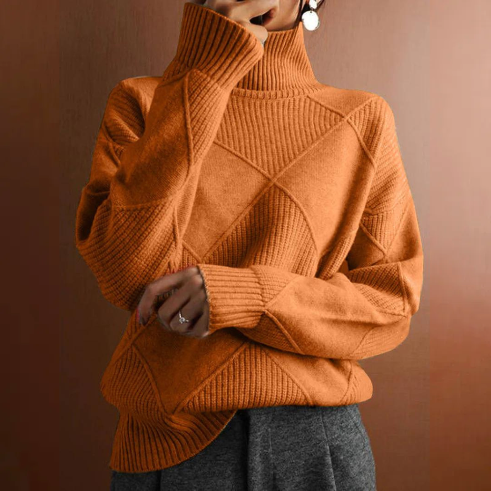 Zara | Jersey De Cuello Alto Casual Y Súper Cómodo