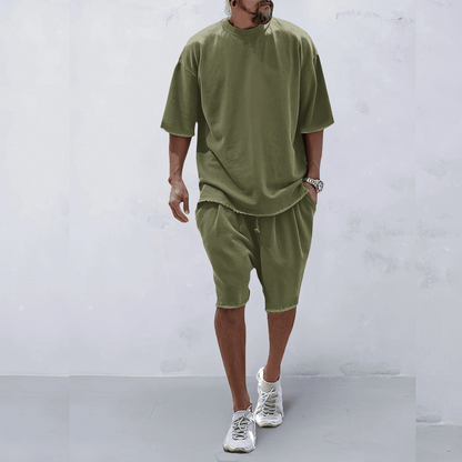 Mitch | Conjunto Casual Camisa Y Shorts Hombre