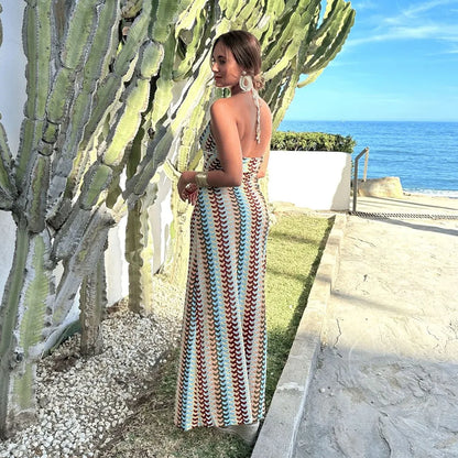 Vivian | Vestido Largo Multicolor Elegante