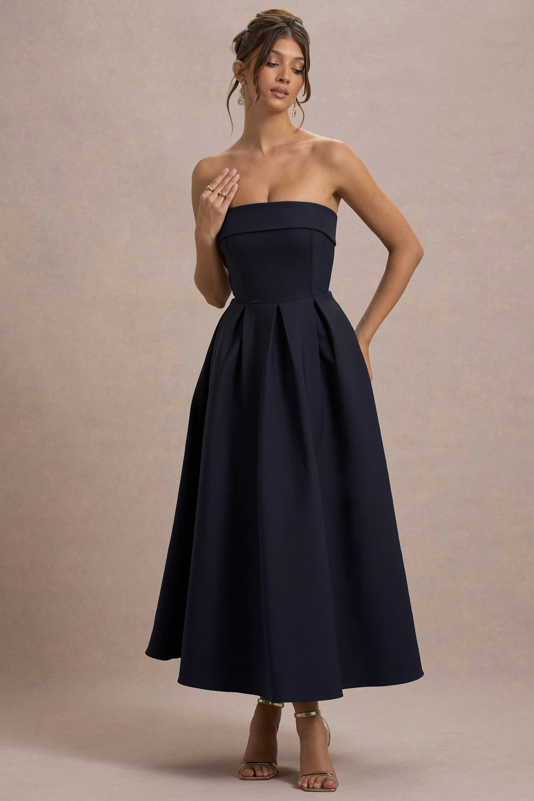 Annalise | Vestido Midi Elegante Estilo Skater