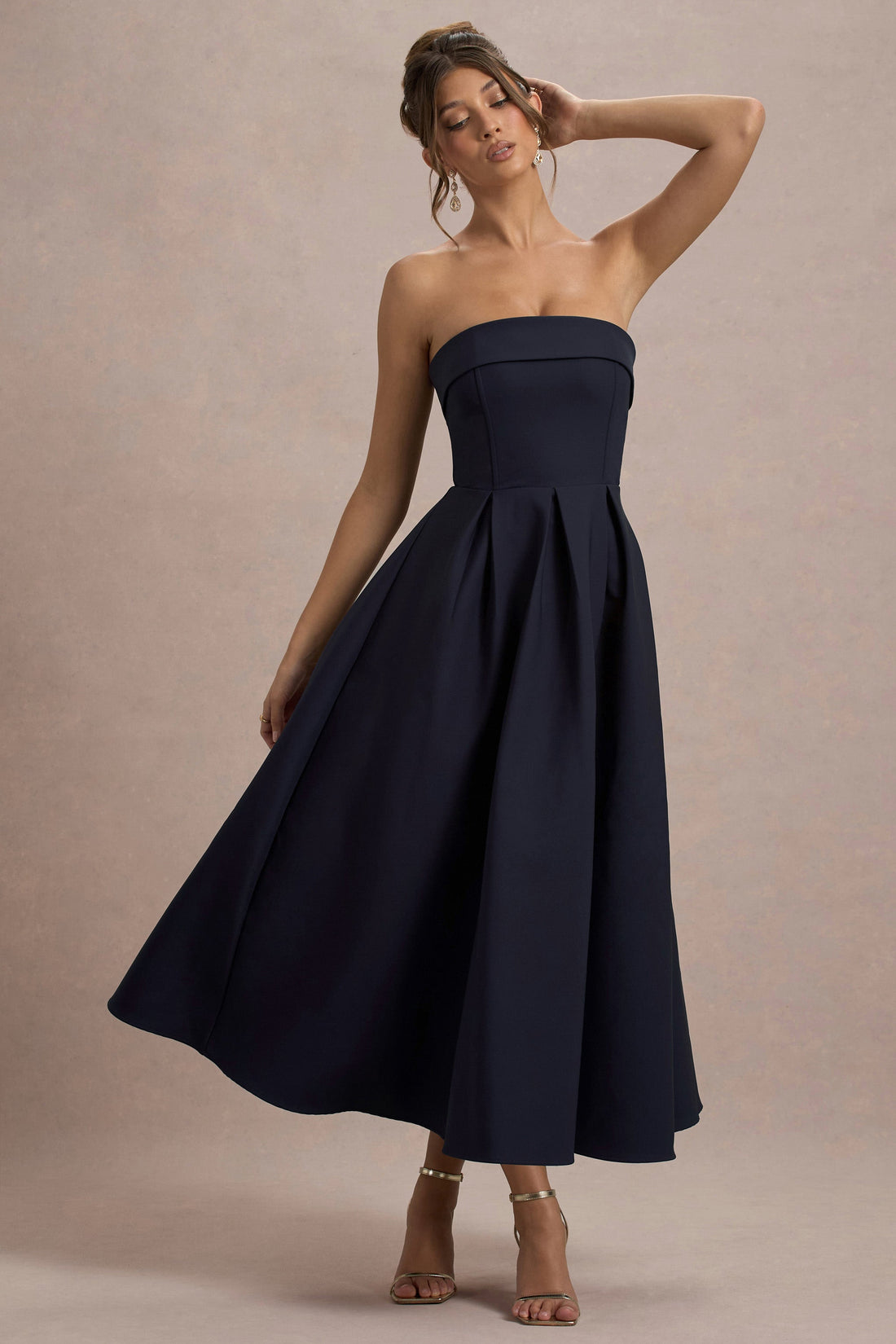 Annalise | Vestido Midi Elegante Estilo Skater