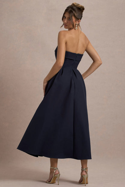 Annalise | Vestido Midi Elegante Estilo Skater