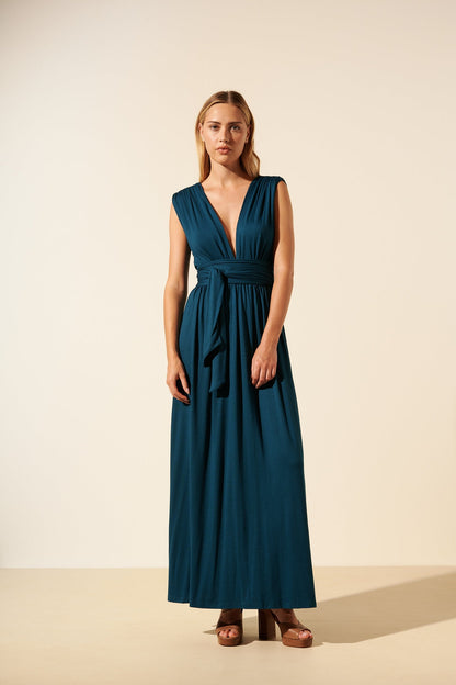 Valeria | Vestido Largo Con Espalda Descubierta Y Caída Ligera