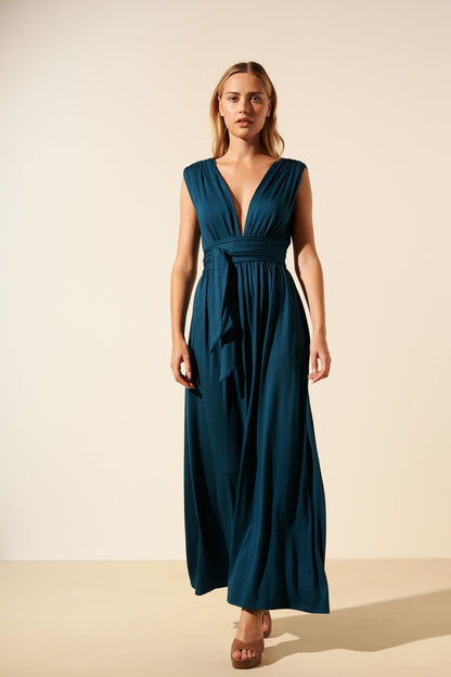 Valeria | Vestido Largo Con Espalda Descubierta Y Caída Ligera