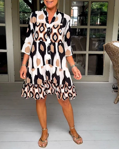 Elena Luz | Vestido De Verano Ligero Y Elegante Con Estampado Único Para Mujer