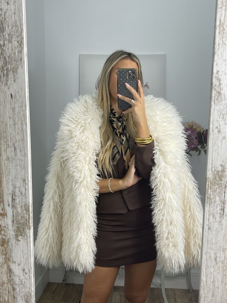 Runa | Abrigo Blanco De Invierno