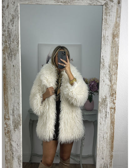 Runa | Abrigo Blanco De Invierno