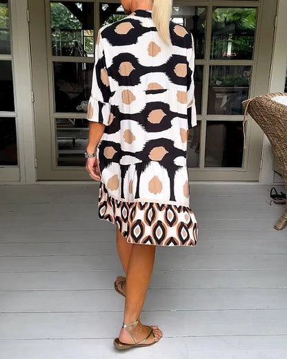 Elena Luz | Vestido De Verano Ligero Y Elegante Con Estampado Único Para Mujer