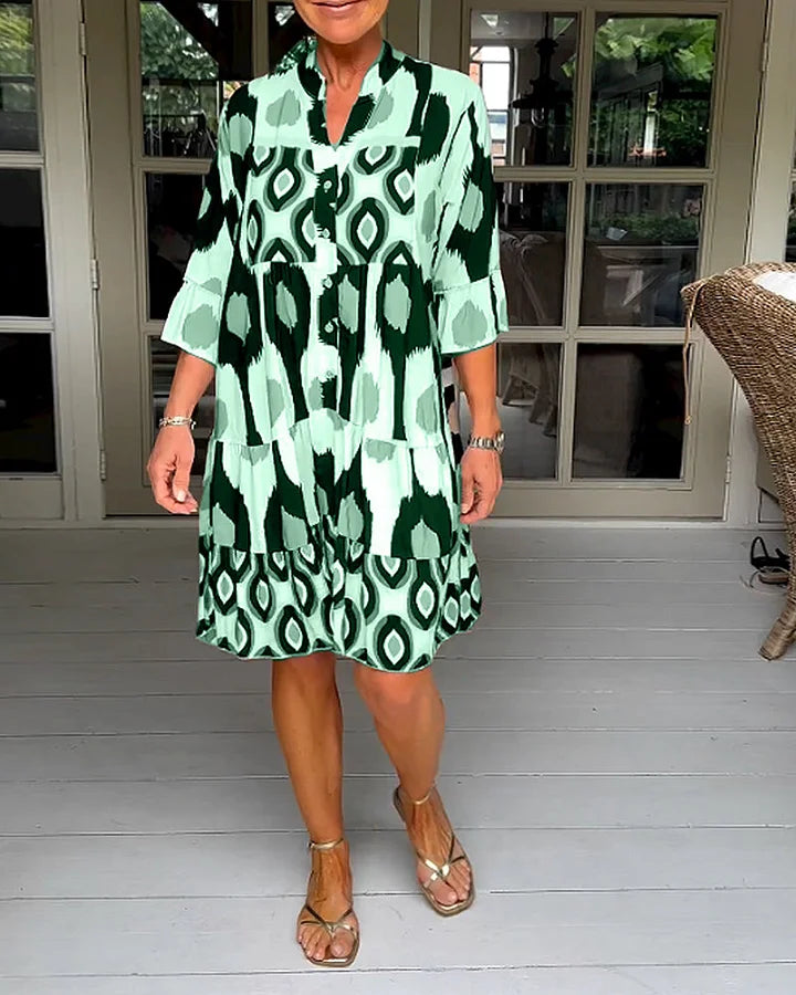 Elena Luz | Vestido De Verano Ligero Y Elegante Con Estampado Único Para Mujer
