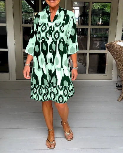 Elena Luz | Vestido De Verano Ligero Y Elegante Con Estampado Único Para Mujer