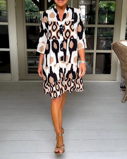 Elena Luz | Vestido De Verano Ligero Y Elegante Con Estampado Único Para Mujer