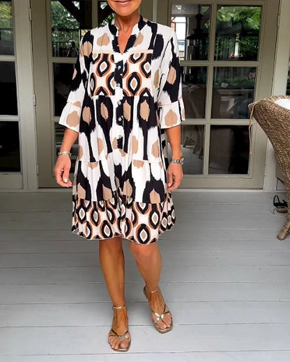 Elena Luz | Vestido De Verano Ligero Y Elegante Con Estampado Único Para Mujer
