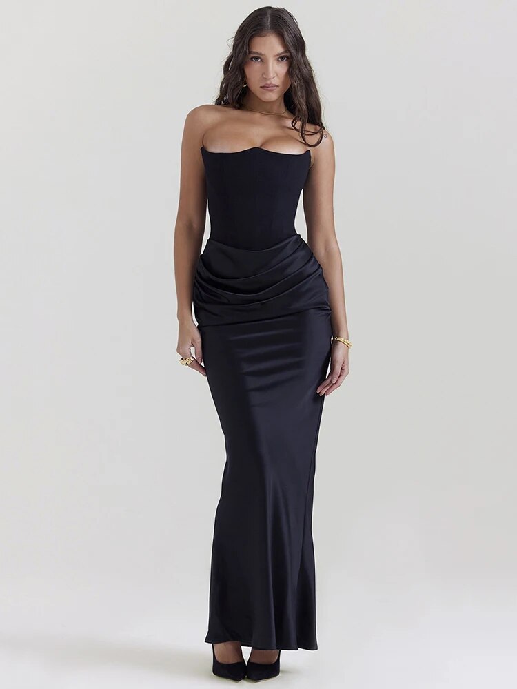 Shayla | Vestido Largo Con Corsé De Estilo Elegante