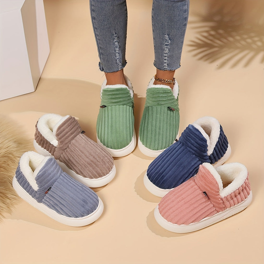 Kianne | Zapatillas De Invierno Cálidas Y Acogedoras De Felpa