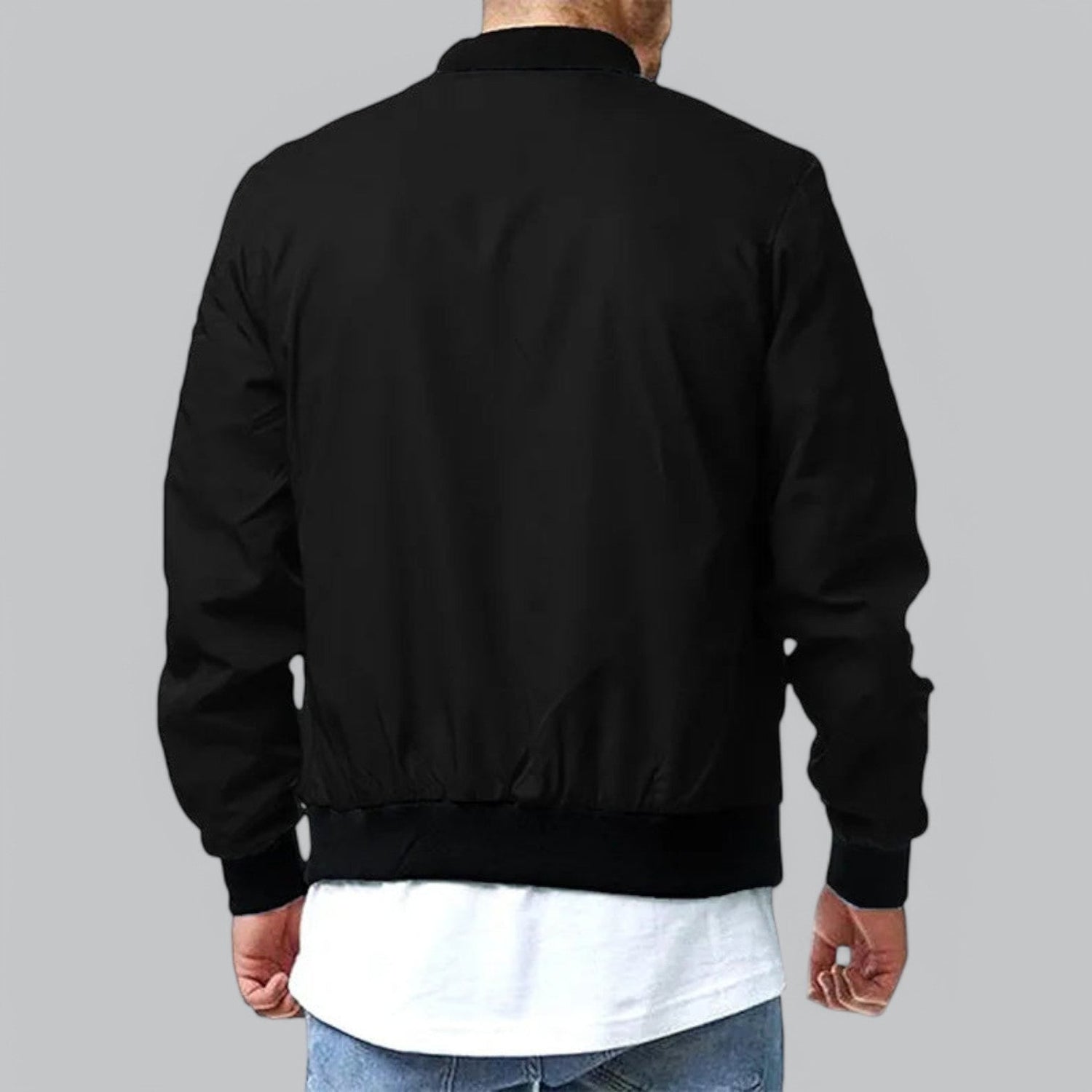 Névalis | Cazadora Bomber Para Hombre Con Acabado Limpio