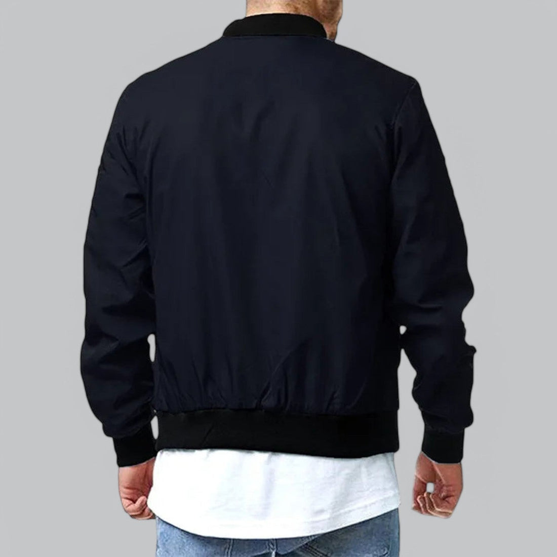 Névalis | Cazadora Bomber Para Hombre Con Acabado Limpio