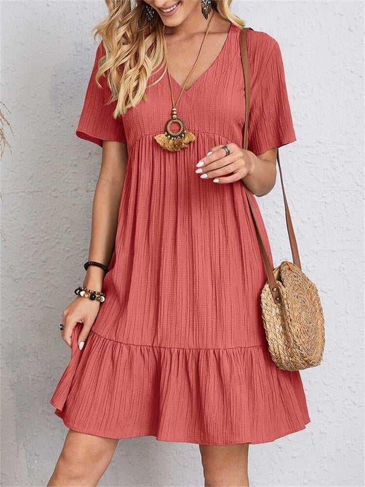 Sofía | Vestido Casual Fluido Con Lazo En La Cintura