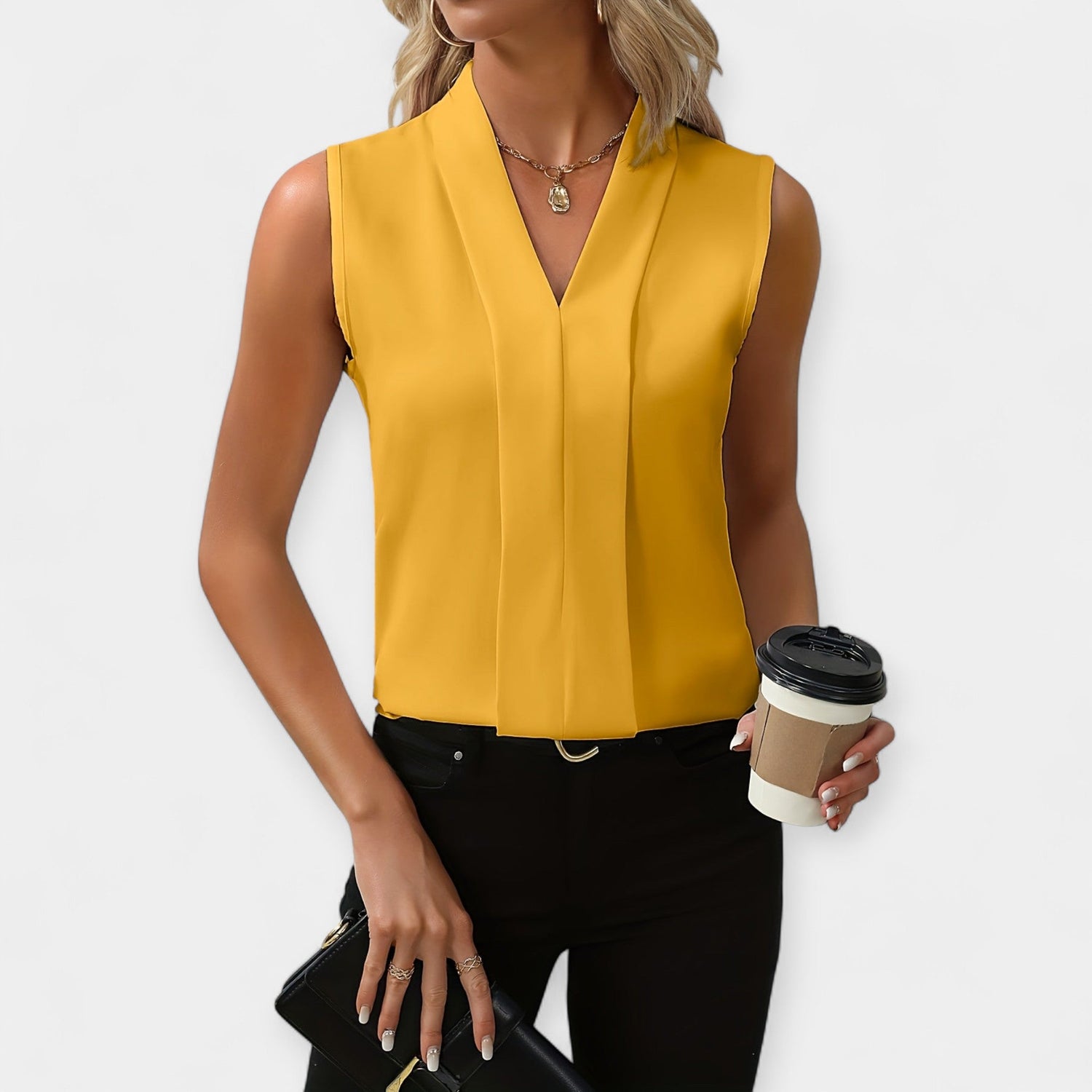 Freja | Blusa classy sin mangas