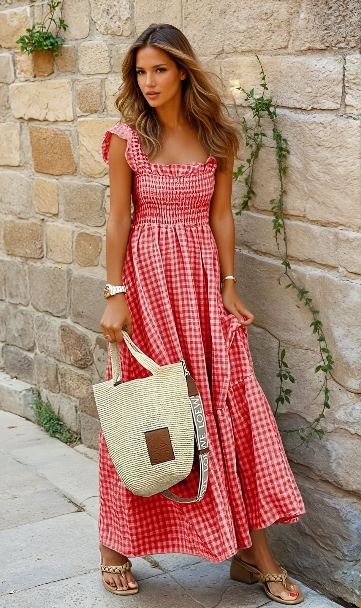 Ana | Vestido De Cuadros Casual Y Versátil