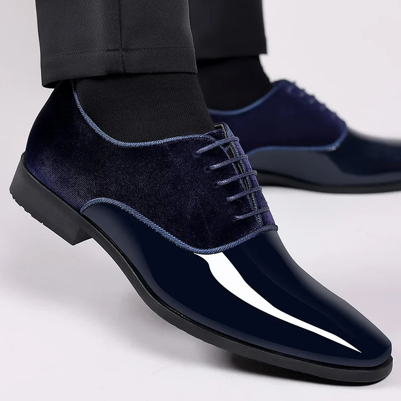 Lorenzo Di Férro | Zapatos De Vestir Con Cordones Para Hombre Y Puntera Brillante