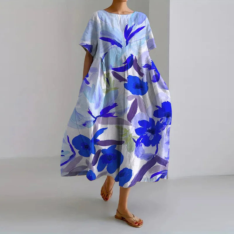 Lea | Vestido Floral Con Escote En V
